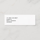 銀スタイリッシュのスターラップオンイングリッシュライディングサドル スキニー名刺 (裏面)