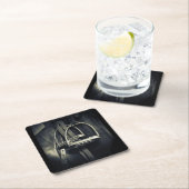 銀スタイリッシュのスターラップオンイングリッシュライディングサドル スクエアペーパーコースター (インサイチュ)