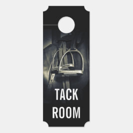 銀スタイリッシュのスターラップオンイングリッシュライディングサドル ドアノブサイン