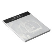 銀スタイリッシュのスターラップオンイングリッシュライディングサドル ノートパッド (アングル)