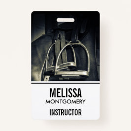 銀スタイリッシュのスターラップオンイングリッシュライディングサドル バッジ