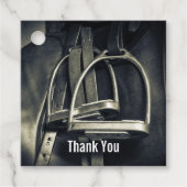 銀スタイリッシュのスターラップオンイングリッシュライディングサドル フェイバータグ (正面)