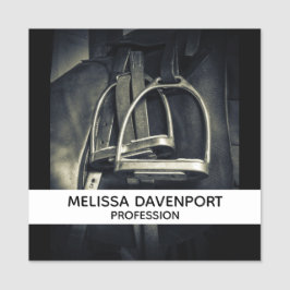 銀スタイリッシュのスターラップオンイングリッシュライディングサドル 名札