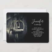 銀スタイリッシュのスターラップオンイングリッシュライディングサドル 招待状 (正面)