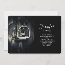 銀スタイリッシュのスターラップオンイングリッシュライディングサドル 招待状