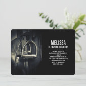 銀スタイリッシュのスターラップオンイングリッシュライディングサドル 招待状 (スタンド正面)