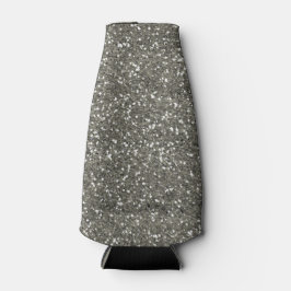 銀スタイリッシュグリッター ボトルクーラー