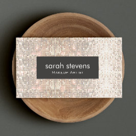 銀スタイリッシュスフェイクケイン美しいファッションレトロ 名刺