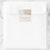 銀スタイリッシュフェイクモダン続編 スクエアシール (バッグ)