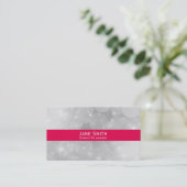 銀スタイリッシュモダントレンディーイベントプランナー 名刺 (スタンド正面)