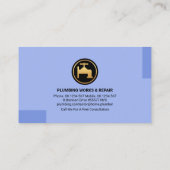 銀スタイリッシュ管水波管配管 名刺 (裏面)