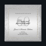 銀スタイリッシュ紙吹雪60th結婚式の日付を保存 マグネット<br><div class="desc">60周年記念カスタムセーブザデートマグネット結婚カップル60周年記念イベント。すべての文字、フォント、および文字の色は完全にあなたの要件を満たすためにカスタマイズ可能でもしす救済カスタマイズ、あなたは製品に合わせたいか、または私の店を通して私は私を満足し、私はあなたのために非常に幸せになる。</div>