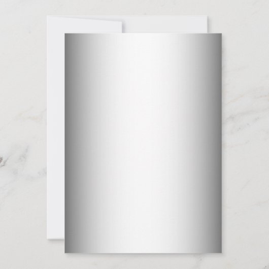 銀スタイリッシュ風船55th誕生日パーティー 招待状 (裏面)