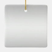 銀スタイリッシュ飾25結婚周年 セラミックオーナメント (裏面)