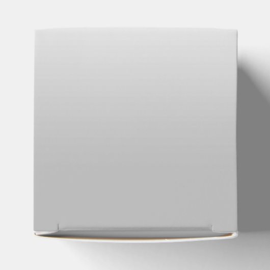 銀スタイリッシュ飾40歳の誕生日パーティー フェイバーボックス (上部)