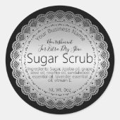 銀ステッフェイククラベル手作り砂糖スクラブ ラウンドシール (正面)