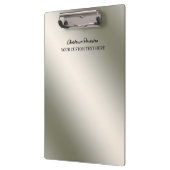 銀ステパーソナライズされたンレス鋼金属 クリップボード (左)