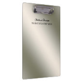 銀ステパーソナライズされたンレス鋼金属 クリップボード (右)