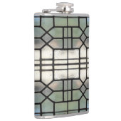 銀ステンドグラス窓デザイン>スキットル フラスク (右)