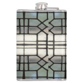 銀ステンドグラス窓デザイン>スキットル フラスク (裏面)