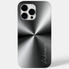 銀ステンレス白金鋼プリント Case-Mate iPhone 14 PRO MAXケース