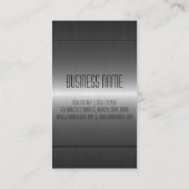 銀ステンレス鋼メタル2 名刺 (裏面)