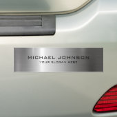 銀ステンレス鋼メタル バンパーステッカー (車上)