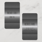 銀ステンレス鋼メタル 名刺 (正面/裏面)