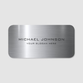 銀ステンレス鋼メタル 名札