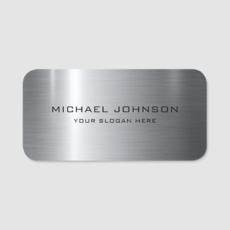 銀ステンレス鋼メタル 名札