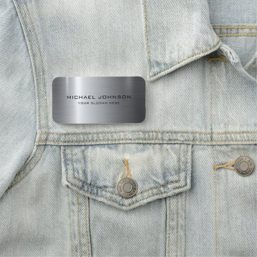 銀ステンレス鋼メタル 名札 (インサイチュ)