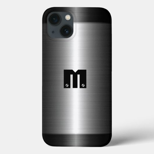 銀ステンレス鋼メタル Case-Mate iPhoneケース (裏面)