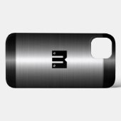 銀ステンレス鋼メタル Case-Mate iPhoneケース (裏面 (横))