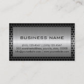 銀ステンレス鋼縁ど金 名刺 (裏面)