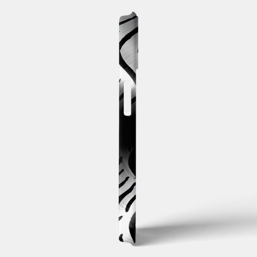 銀ステンレス鋼金属元素 Case-Mate iPhoneケース (裏面 / 右)