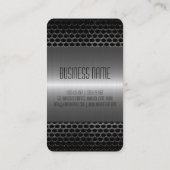 銀ステンレス鋼金属穴2 名刺 (裏面)