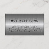 銀ステンレモダンス黒穴鋼ルック 名刺 (裏面)