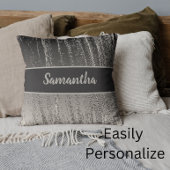 銀ストリーク金ストライプ属モダンエレガント クッション