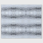 銀スノーフレーク包装紙 ラッピングペーパー (フラット)