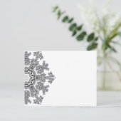 銀スノーフレーク ポストカード (スタンド正面)