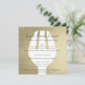 銀スプーンフォーク料理級招待状テンプレート 招待状 (スタンド正面)