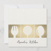 銀スプーンフォーク料理級招待状テンプレート 招待状 (裏面)