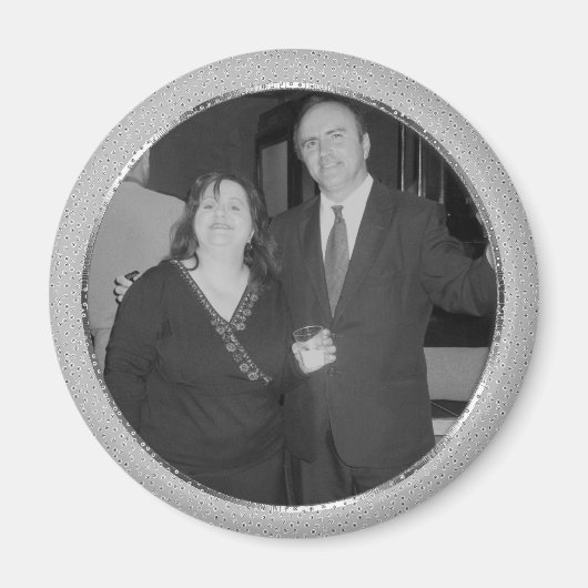 銀スペックルフレーム マグネット (正面)