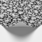 銀ダイヤモンドパターン ラッピングペーパー (角)