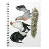 銀ダックウィング型鳥類 ノートブック (正面)