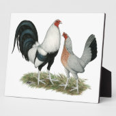 銀ダックウィング型鳥類 フォトプラーク (側面)