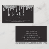 銀ダレ絵を描ス溶融インクスプラッシュ 名刺 (正面/裏面)