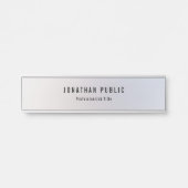 銀テンプレートモダンプロフェッショナル サインプレート (正面)