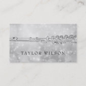 銀デザインフルート 名刺 (正面)