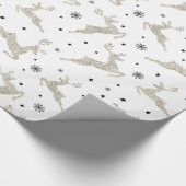 銀トナカイ ラッピングペーパー (角)